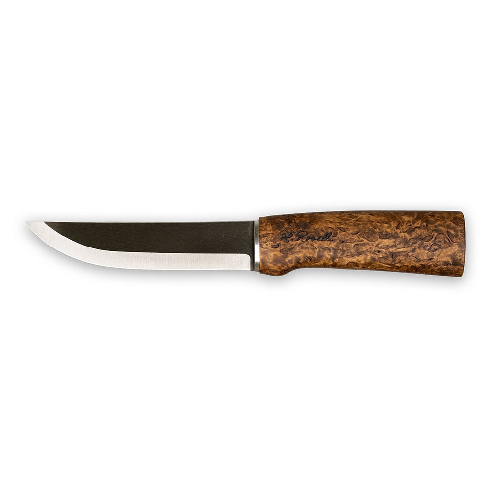 Roselli's Finnish hunting knife long, with ultra high carbon steel blade. Perfect for hunters who prefers a longer blade.