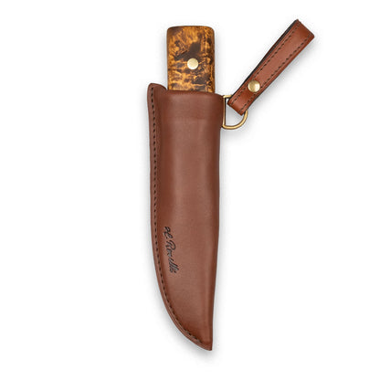 Hunting knife full tang, dark handle